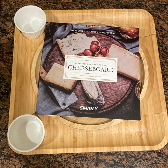 Smirly Kitchen Large Cheeseboard Charcuterie Platter Serving Tray